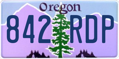 OR license plate 842RDP