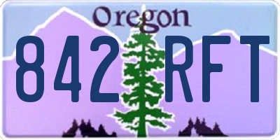 OR license plate 842RFT