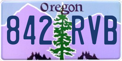 OR license plate 842RVB