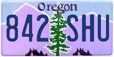 OR license plate 842SHU