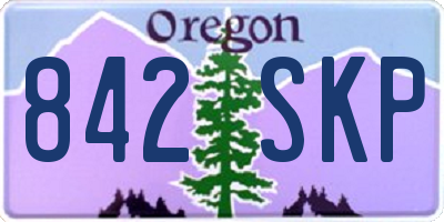 OR license plate 842SKP
