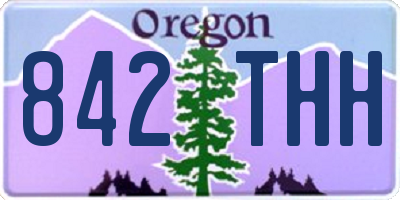 OR license plate 842THH