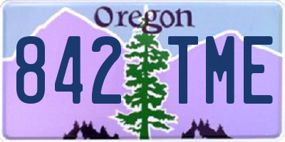 OR license plate 842TME