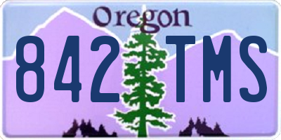 OR license plate 842TMS