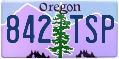 OR license plate 842TSP