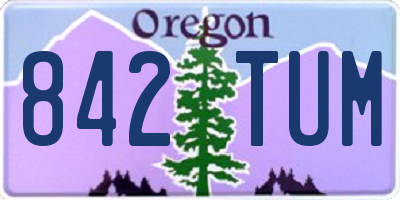 OR license plate 842TUM