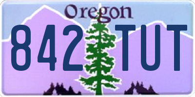 OR license plate 842TUT