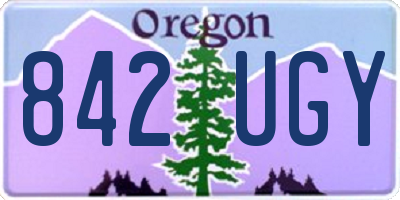 OR license plate 842UGY