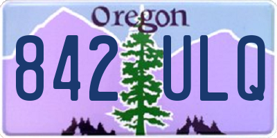 OR license plate 842ULQ