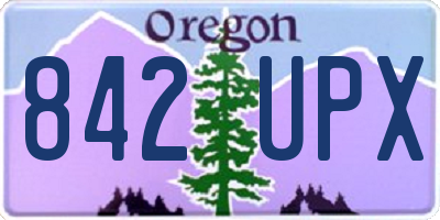 OR license plate 842UPX