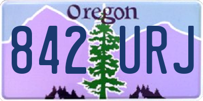 OR license plate 842URJ
