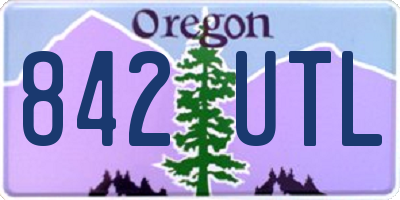 OR license plate 842UTL
