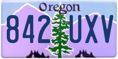 OR license plate 842UXV