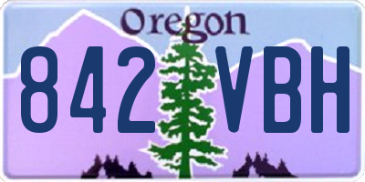 OR license plate 842VBH