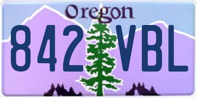 OR license plate 842VBL