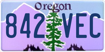 OR license plate 842VEC