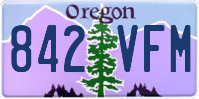 OR license plate 842VFM