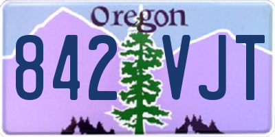 OR license plate 842VJT
