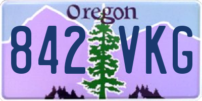 OR license plate 842VKG