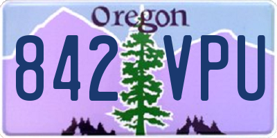 OR license plate 842VPU