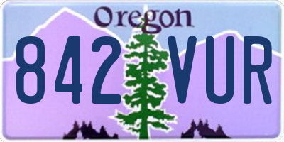 OR license plate 842VUR