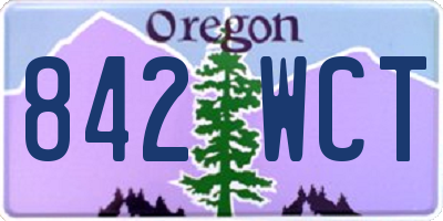 OR license plate 842WCT