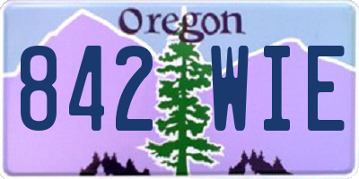 OR license plate 842WIE