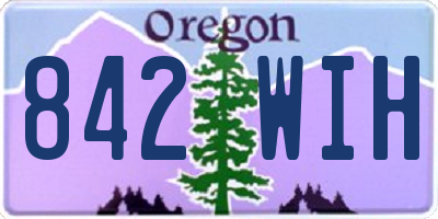 OR license plate 842WIH