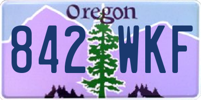 OR license plate 842WKF