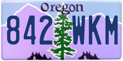 OR license plate 842WKM