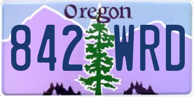 OR license plate 842WRD