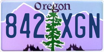 OR license plate 842XGN