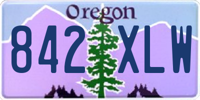 OR license plate 842XLW