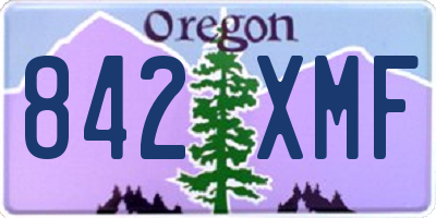 OR license plate 842XMF