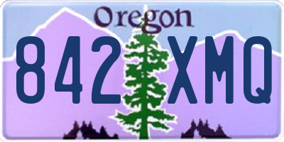 OR license plate 842XMQ
