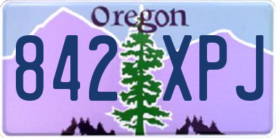 OR license plate 842XPJ