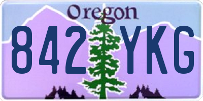 OR license plate 842YKG