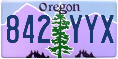OR license plate 842YYX