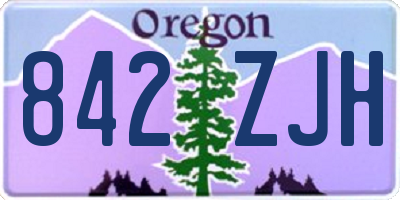 OR license plate 842ZJH