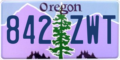 OR license plate 842ZWT