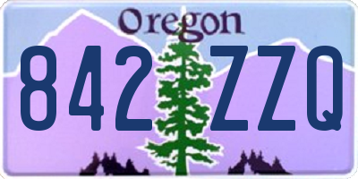 OR license plate 842ZZQ