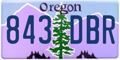 OR license plate 843DBR