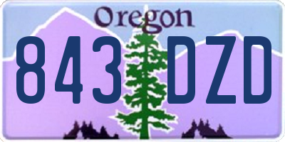 OR license plate 843DZD