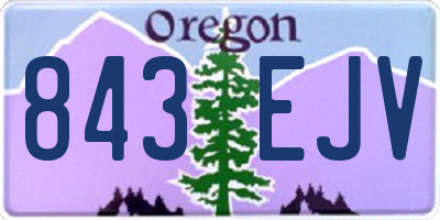 OR license plate 843EJV