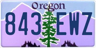OR license plate 843EWZ