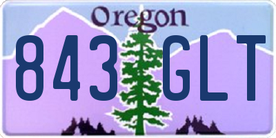 OR license plate 843GLT