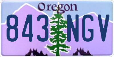 OR license plate 843NGV