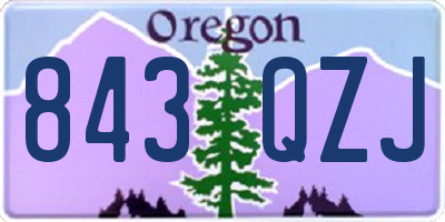 OR license plate 843QZJ
