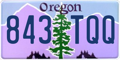 OR license plate 843TQQ