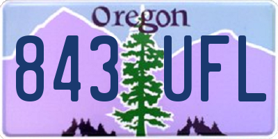 OR license plate 843UFL